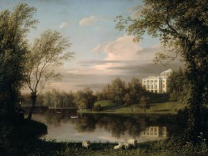 Pavlovsk宫殿的看法，c.1800
